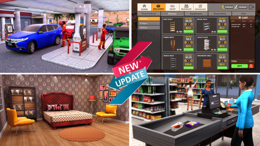 اسکرین شات بازی Supermarket & Motel Simulator 6