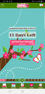 اسکرین شات برنامه Period Tracker 1