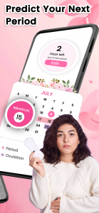 اسکرین شات 2 برنامه Period Tracker:Period Calendar