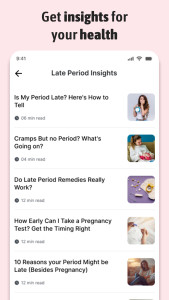 اسکرین شات 5 برنامه Period Tracker Ovulation Cycle