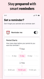 اسکرین شات 6 برنامه Period Tracker Ovulation Cycle