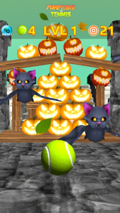 اسکرین شات بازی Pumpkins vs Tennis: smash & knockdown the pumpkins 6