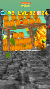 اسکرین شات بازی Pumpkins vs Tennis: smash & knockdown the pumpkins 3