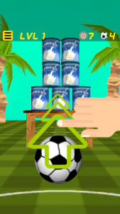 اسکرین شات بازی Soccer Ball Knockdown ⚽️ shoot cans & bottles 1