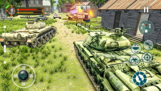 اسکرین شات بازی Battle of Tank Games Offline 5