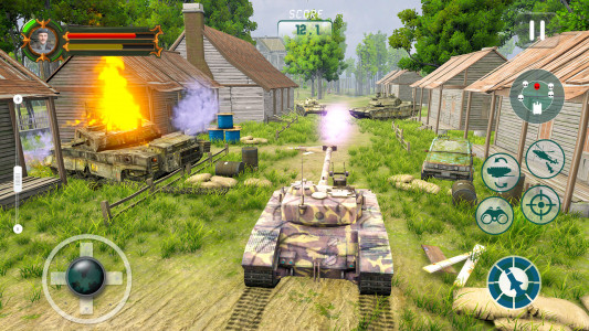 اسکرین شات بازی Battle of Tank Games Offline 4