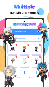 اسکرین شات 1 برنامه Live Anime Shimeji Pets