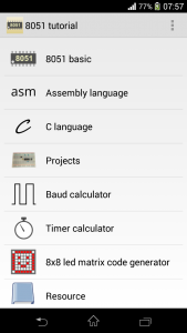 اسکرین شات 1 برنامه 8051 Tutorial