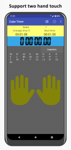 اسکرین شات 2 برنامه Cube Timer