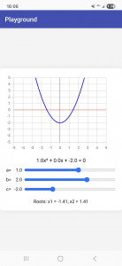 اسکرین شات 2 برنامه Quadratic equation