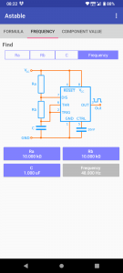 اسکرین شات برنامه Timer IC 555 Calculator 3