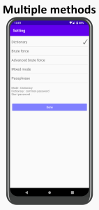 اسکرین شات 2 برنامه ZIP password recovery