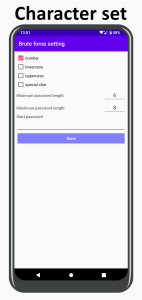 اسکرین شات 3 برنامه ZIP password recovery