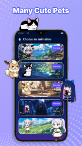 اسکرین شات 6 برنامه Pet Pals - Anime Fun on Screen