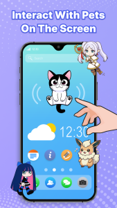 اسکرین شات 2 برنامه Pet Pals - Anime Fun on Screen