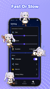 اسکرین شات 4 برنامه Pet Pals - Anime Fun on Screen