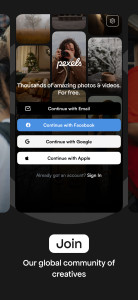 اسکرین شات 5 برنامه Pexels: HD+ videos & photos