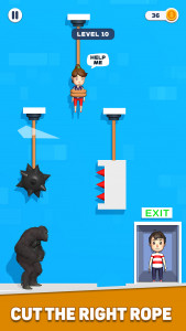 اسکرین شات 3 بازی Rescue Couple - Rope Cut Games