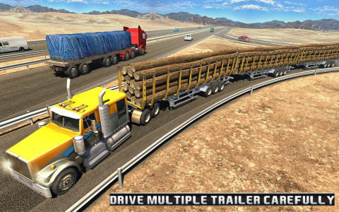 اسکرین شات بازی Long Trailer Truck Wood Cargo 1