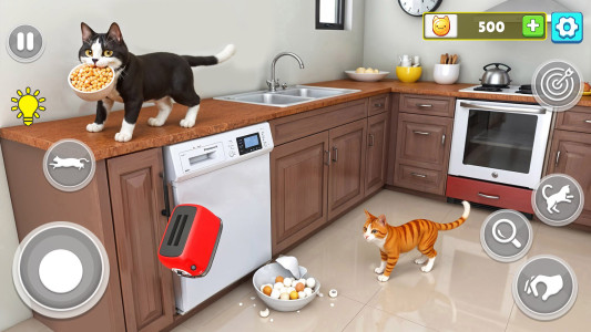 اسکرین شات 6 بازی Naughty Cat House Runaway Game