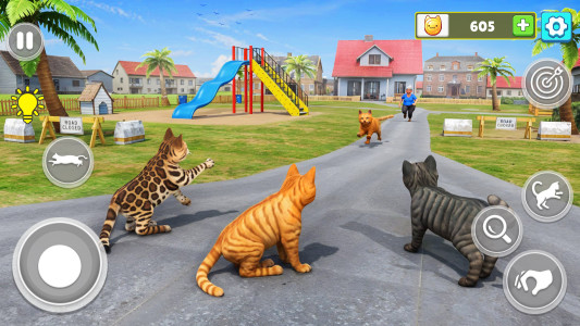اسکرین شات 2 بازی Naughty Cat House Runaway Game