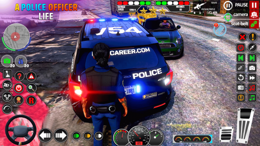 اسکرین شات بازی Police Car Chase Game 3D 1