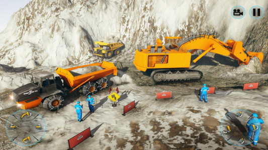 اسکرین شات برنامه Snow Plow Heavy Excavator Sim 2