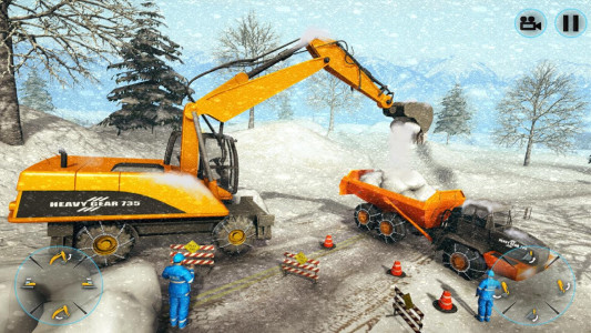 اسکرین شات برنامه Snow Plow Heavy Excavator Sim 6