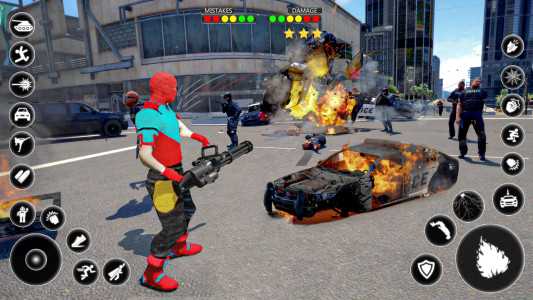 اسکرین شات 3 بازی Spider Vice Town Rope Hero Man