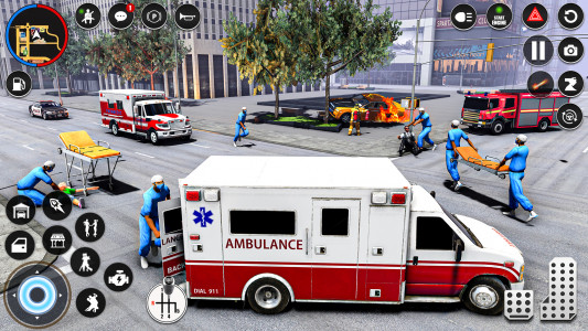 اسکرین شات بازی Ambulance Rescue Doctor Games 3