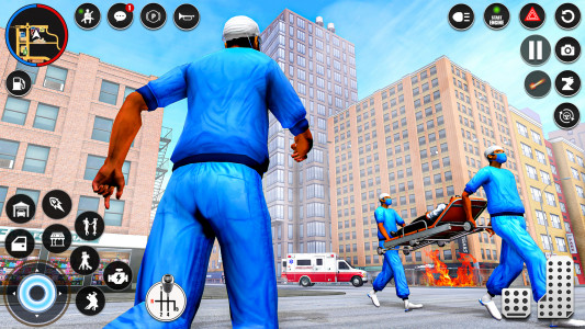 اسکرین شات بازی Ambulance Rescue Doctor Games 2