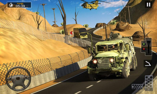 اسکرین شات برنامه Army Cargo Transport Truck Sim 1