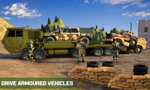 اسکرین شات برنامه Army Cargo Transport Truck Sim 8