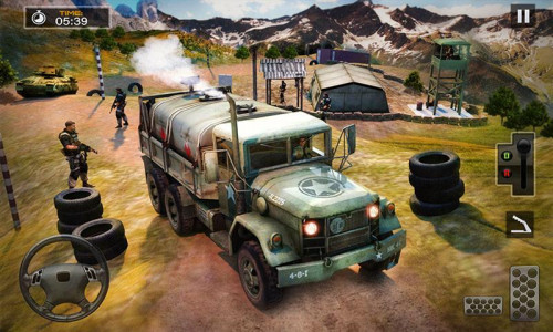 اسکرین شات برنامه Army Cargo Transport Truck Sim 3