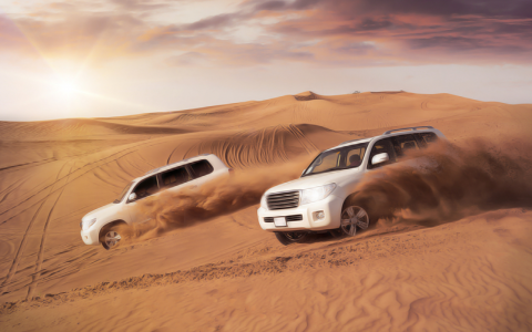 اسکرین شات بازی Crazy Drifting desert Jeep 3D 2