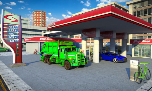 اسکرین شات برنامه Flying Garbage Truck Simulator 5