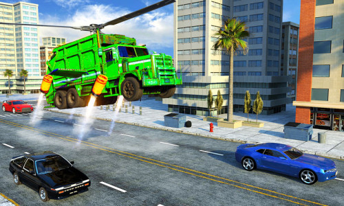 اسکرین شات برنامه Flying Garbage Truck Simulator 2