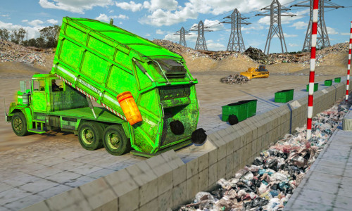 اسکرین شات برنامه Flying Garbage Truck Simulator 3