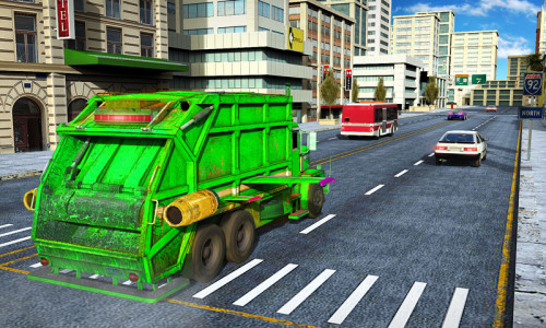 اسکرین شات برنامه Flying Garbage Truck Simulator 4