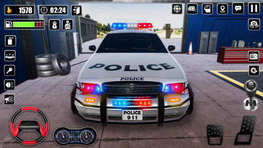 اسکرین شات 2 برنامه Crazy Car Chase: Police Games