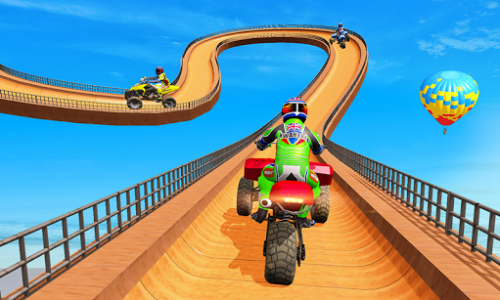 اسکرین شات بازی Mega Ramp Tricycle Moto Bike GT Stunt Racing Games 3