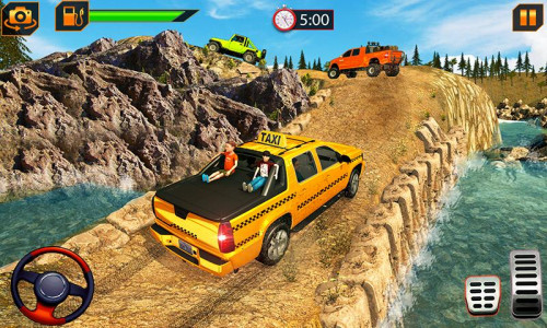 اسکرین شات بازی Off-Road Taxi Driving Games 4
