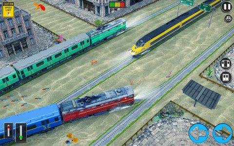 اسکرین شات برنامه Water Train Sim: Railroad Game 5