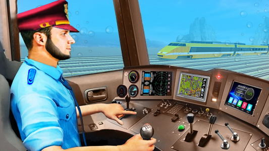 اسکرین شات برنامه City Train Driver: Water Train 2