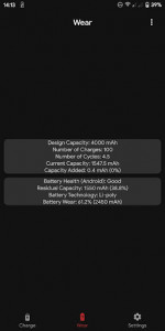 اسکرین شات برنامه Capacity Info: Find out battery wear 6