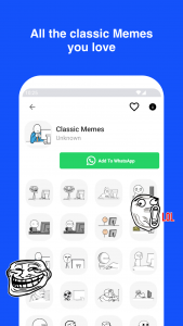 اسکرین شات برنامه Funny Memes Stickers WASticker 3