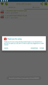 اسکرین شات 4 برنامه EPUB to PDF Converter