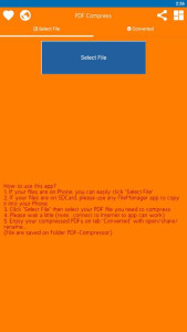 اسکرین شات 1 برنامه PDF Compressor - compress pdf