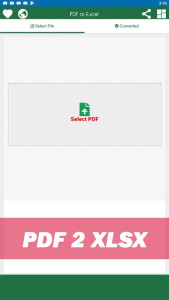 اسکرین شات 2 برنامه Convert PDF to XLSX