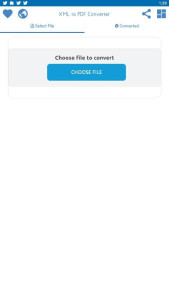 اسکرین شات 1 برنامه XML to PDF Converter